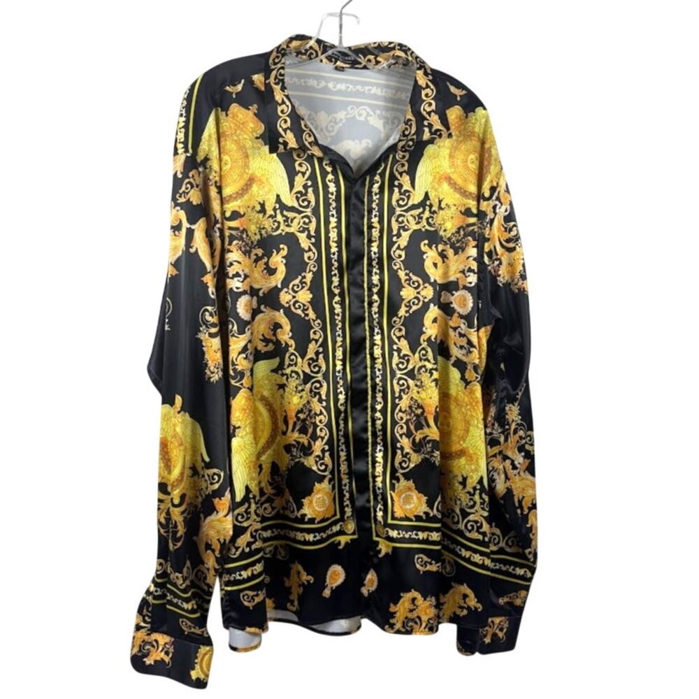 GS Bogosse 4XL Long Sleeve Button Up Shirt The Rock WWE